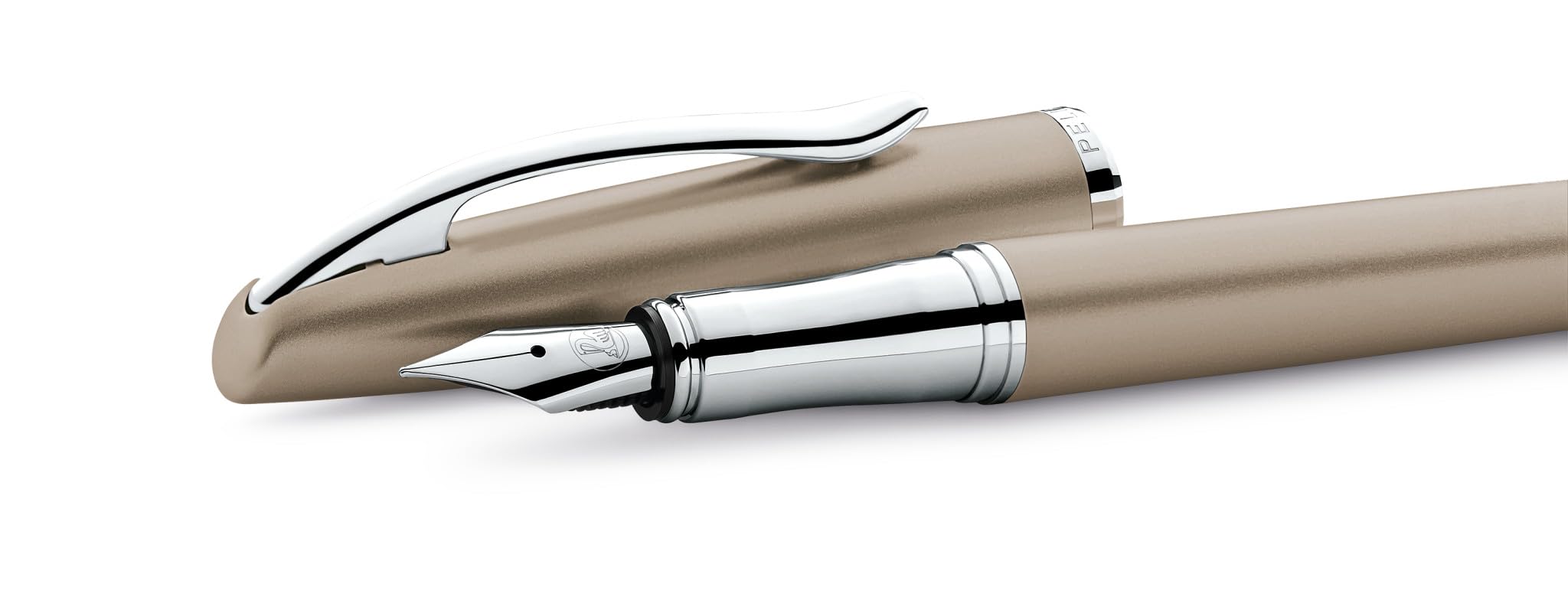 Pelikan Schreibset Jazz® Noble Elegance R/P36 Tintenroller und Füllhalter mit Gravur Geschenk - einzigartige Stifte mit Namen - personalisierte Geschenke (Taupe)