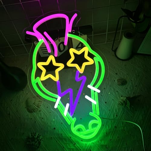 Montgomery Gator Cartoon Anime Neon Signs for Wall Decor,USB Dimmable Game Neon Light for Man Cave Kids Room Bedroom Bar Birthday Gifts(9 * 14.9in)