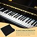 Musiin Piano Keyboard Dust Cover for 88 Keys - Suitable for Grand Upright Pianos, Digital Pianos, and Electric Keyboards - Protective Key Cover Cloth (Classic Black)