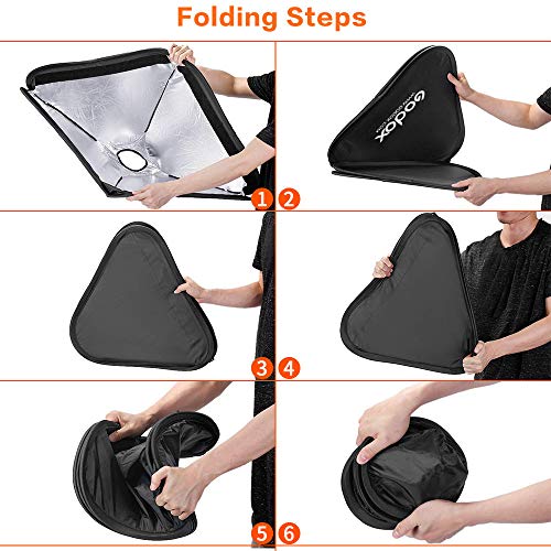 Godox 32"X32" 80X80Cm Portable Collapsible Grid Softbox With S-Type Bracket Bowens Mount Holder For Camera Photography Flash Speedlight #TOP4
