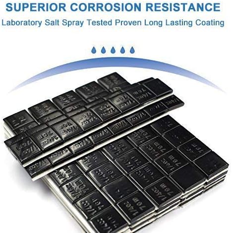 CKAuto 1/4オンス 0.25オンス グレー ホイールウェイトに接着 イージーピールタイプ 車、トラック、SUV、オートバイ、ロープロファイル、60オンス/箱、米国OEM品質（240個） Black ブラック CKsafeAWW005Black