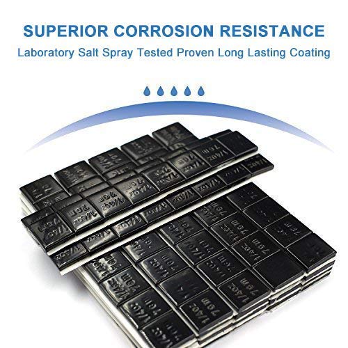 Ckauto 1/4Oz, 0.25Oz, Black, Adhesive Stick On Wheel Weights, Easypeel Tape. Cars, Trucks, Suvs, Motorcycles, Low Profile, 60Oz/Box, U.s. Oem Quality, (240Pcs) #TOP5