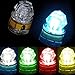 Rojuna 10 Pack Deep Drop LED Fishing Light, Colorful Flashing Strobe Underwater Attractants, Waterproof Diamond Lure for Saltwater Freshwater Tuna (Multi-color)