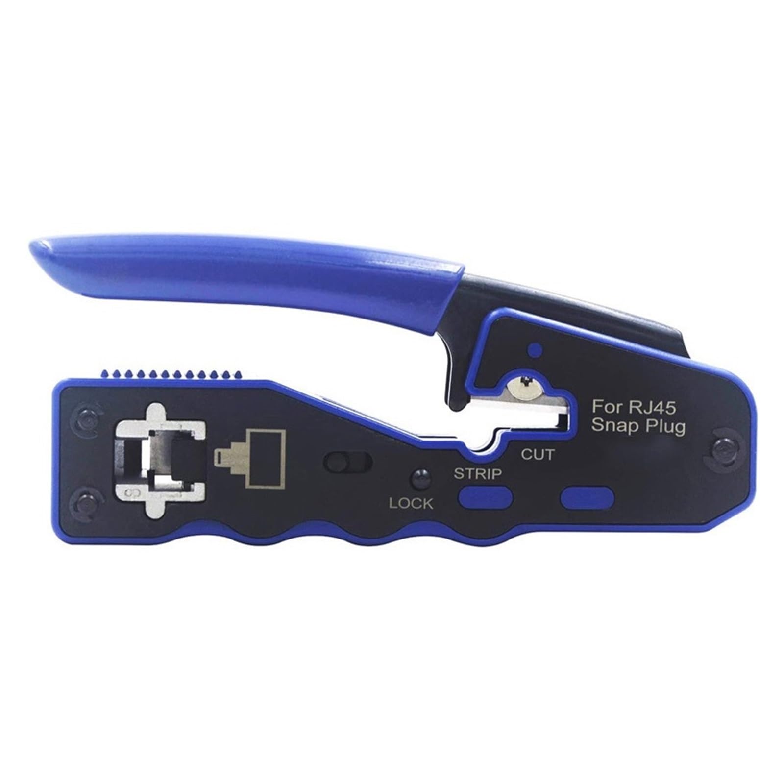 RJ45 Passer À Travers L'outil De Sertissage Câble Réseau Ethernet Pince Dénuder Cat7 Cat6 Cat5 Équipement Modulaire Mini Outils Sertissage PréCis