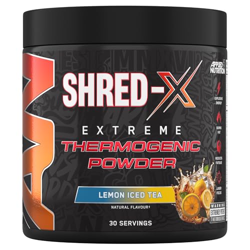 Applied Nutrition Shred X Fat Burner - ABE All Black Everything Fat Burner, Thermo Weight Management (300g - 30 Servings) (Lemon Ice Tea)