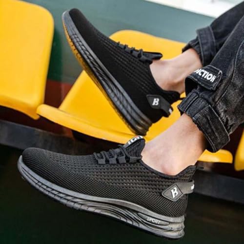 Fashion Spring and Summer Men Sports Shoes Flat Bottom Lightweight Mesh Breathable Slip On Comfortable Big and Tall Mens3