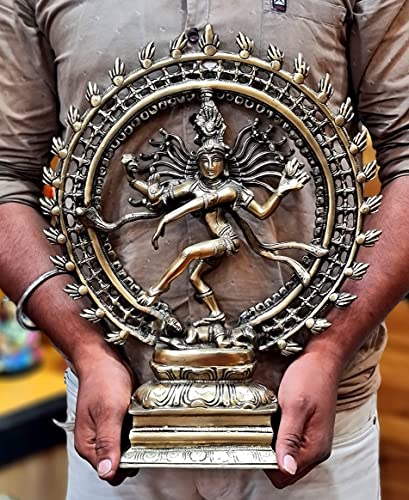 Esplanade Brass Natraj Statue Idol Sculpture Shiva - Nataraj The Lord Of Dance Natrajan (17" Inches Big Size) #TOP5