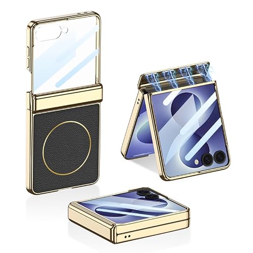 �K�pSamsung Galaxy Z Flip 8�p�̎��C�R�C���t�����U�[�P�[�X (�u���b�N)