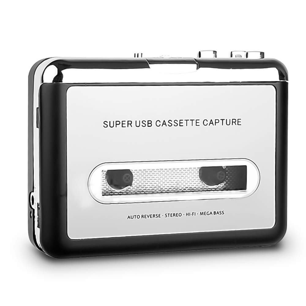 Tobo Cassette Player – Portable Tape Player Captures MP3 Audio Music via USB – Compatible with Laptops and Personal Computers – Convert Walkman Tape Cassettes to iPod Format (Player-218)-(TD-148CA-01)