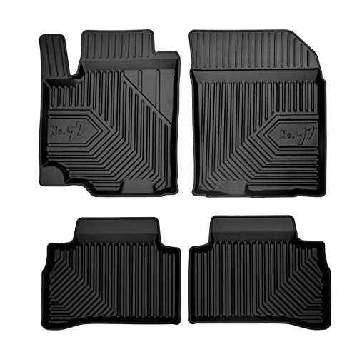 Frogum 77407121 rubberen automatten TPE, extra hoge rand, zwart