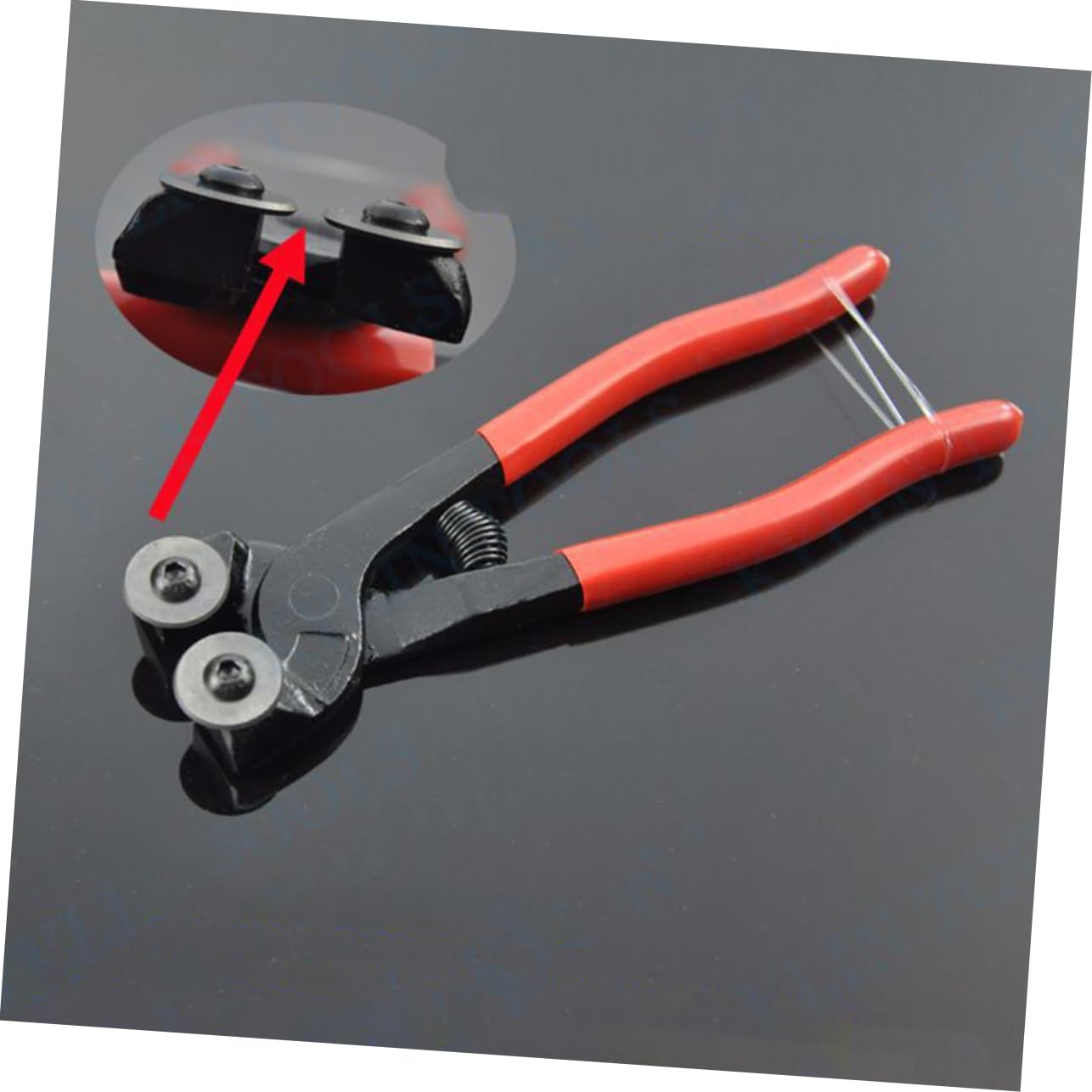 Angoily 2pc Carbon Steel Glass Tile Cutter Pliers Manual Round Pliers for Home Decoration Easy Use Cutting Tools with Grip and Unique Design