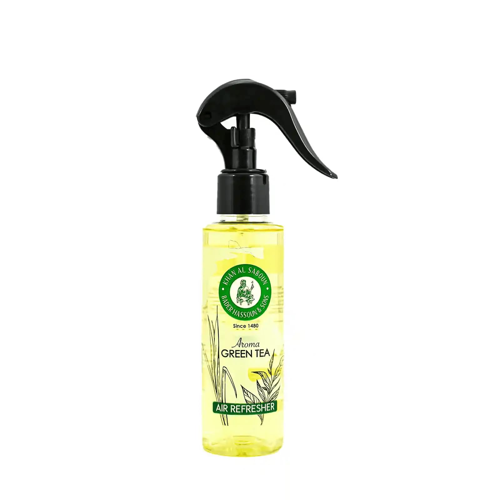 Khan Al SabounAir Freshener - Natural & Organic Spray for Home, Office, and Car - Refreshing Oriental Fragrance - 120ml (green tea)