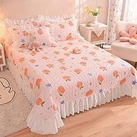 花柄ベッドスカート 200cm x 150cm Amazon｜XCZYL花柄 水玉柄 ベッドスカート フリル 3点セット