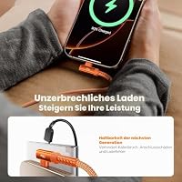 toocki 100W USB C Kabel【2 Stück 3M】 PD3.0 Schnellladekabel,90 Grad Winkel – Ansicht 5