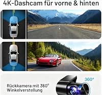 Osmo Dashcam Pro 2.0 mit 4K Vorne Hinten, 5.8GHz WiFi, kostenlose 64-GB-Karte, Dashcam mit Parküberwachung, 170° Weitwinkel, Parkmodus & Nachtsicht – Ansicht 7