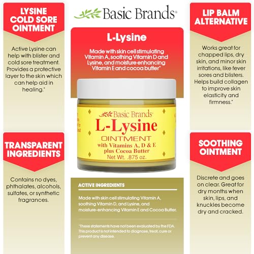 image for Basic Organics Basic Brands L-Lysine Ointment, Cold Sore Fever Blister