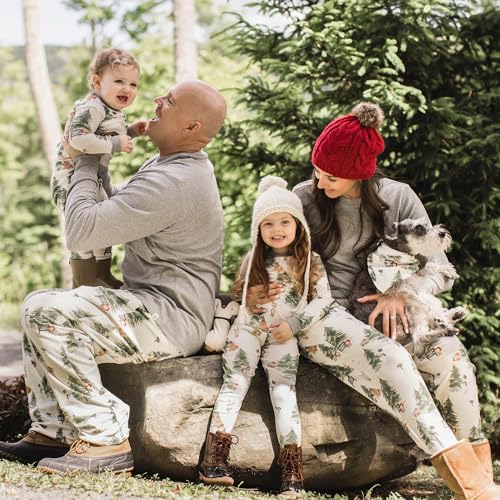 Burt's Bees Baby Baby Mens Family Pajamas Matching Sets-Organic Cotton PJs for Kids, Toddlers, Adults, Christmas Tree Farm, X Small3