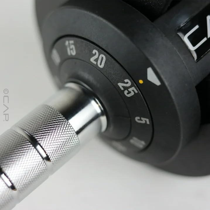 Image of CAP ADJUSTABELL Adjustable Dumbbell Weights - Singles & Pairs | 12.5 lb, 25 lb & 55 lb | Multiple Handle Options