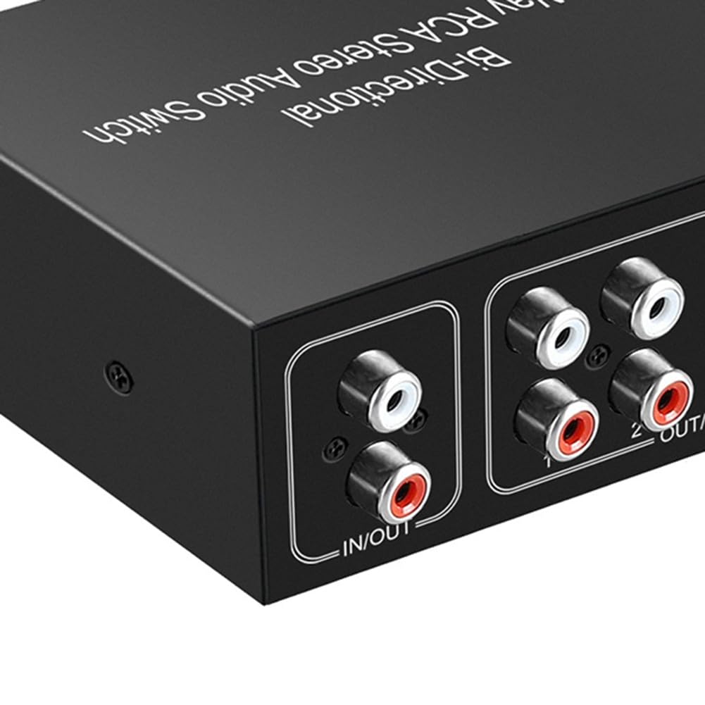 Switcher Audio Rotativo 4 Vie - Splitter Bidirezionale Per Console, TV, Altoparlanti, Plug And Play