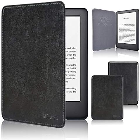 ACdream Slimshell Case for All New Kindle 10th Generation 2019 Released (NOT Fit Kindle Paperwhite or Kindle 8th Gen),Premium PU Leather Cover Case with Auto Wake Sleep Feather, Rose Gold