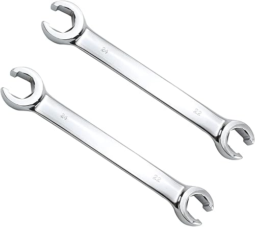 Miniatura 10 de Heyiarbeit Llave de tuerca acampanada, 0.866 in x 0.945 in métrica doble extremo abierto, 1 unidad