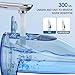 Water Dental Flosser Teeth Pick: Portable Cordless Oral Irrigator 300ML Rechargeable Travel Irrigation Cleaner Beautypick IPX7 Waterproof Electric Flossing Machine for Teeth Cleaning White
