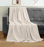 Utopia Bedding Manta Tipo Gofre De Algodón De 300 gsm (Caqui - 152x127 cm), Edredón Suave, Ligero Y Transpirable para Todas Las Estaciones