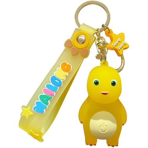 ilahui 2pcs nailong Cute LED Light-Up Keychain with Star Charm, Decorative Strap Cover