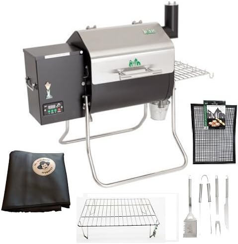 GMG Davy Crockett Pellet Grill Ultimate Griller Package Includes Cover-Upper Rack-Utensils-Grilling Mat