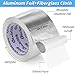 6 PCS Adhesive Aluminum Foil Fiberglass Heat Shield Tape 3in x 66ft Silver Self-Adhesive Reflective Foil Tape Thick Heat Resistant Tapes for HVAC Ducts Furnace Dryer Vent Auto Engine Insulation Repair