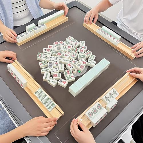 Set de 4 soportes de madera para Mahjong americano miniatura 6