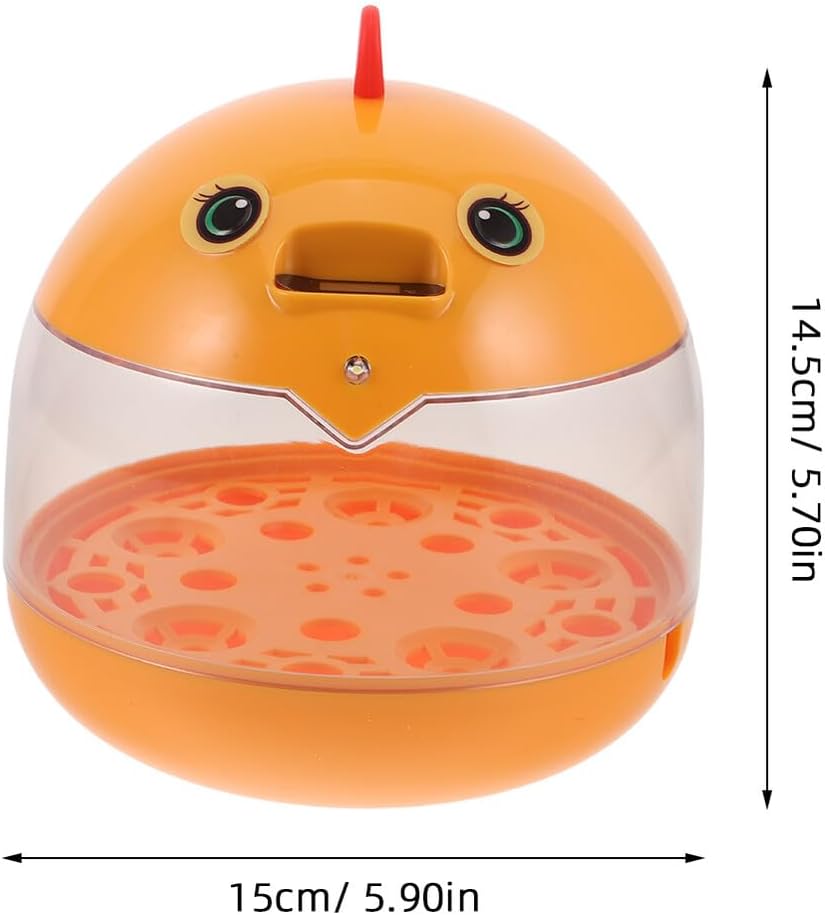 Mini Chicken Egg Incubator with USB Power Automatic Quiet Egg Turner 5-egg Capacity Hatching Tray for Indoor Poultry Care