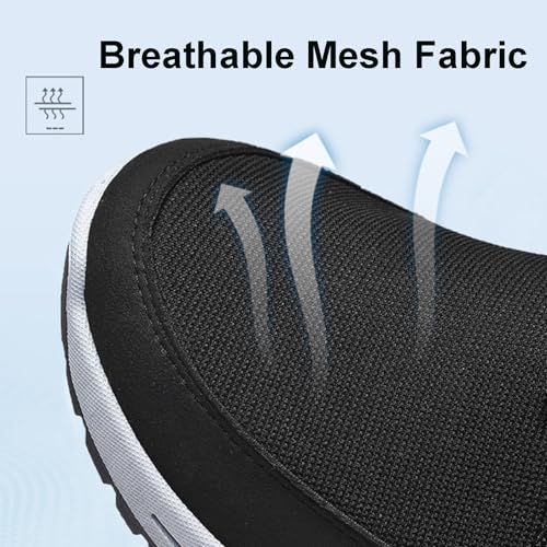 Generic Orthoture Men's Arch Support Slip-On Canvas Loafers, Black, Size: US Men's2