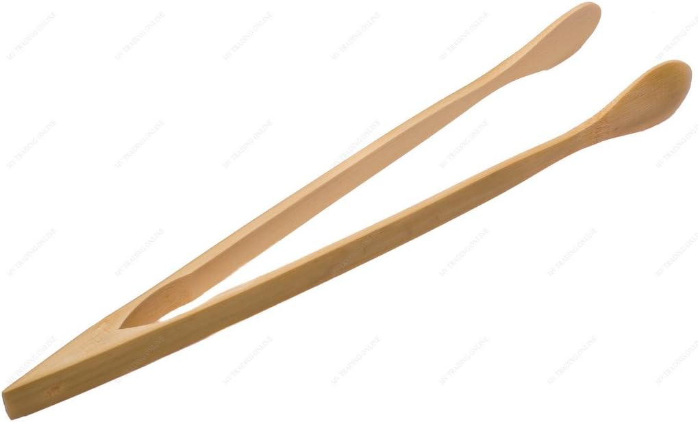 (30cm (Spoon Shape End)) - M.V. Trading BTTS12 Bamboo Toast Tong w