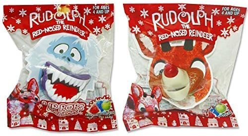Rudolph The Red-Nosed Reindeer Lip Pops Lollipops - 2-Piece Set by Imaginings 3 Inc