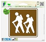 Hiking Trail Sign Outdoor Nature Vinyl Car Bumper Window Sticker 4