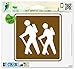 Hiking Trail Sign Outdoor Nature Vinyl Car Bumper Window Sticker 4" x 4"