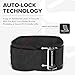 Weight Lifting Belt For Men and Women - 6 Inch Auto-Lock Weightlifting Back Support, Back Belt for Lifting, Fitness, Strength Training and Powerlifitng (Large, Black)