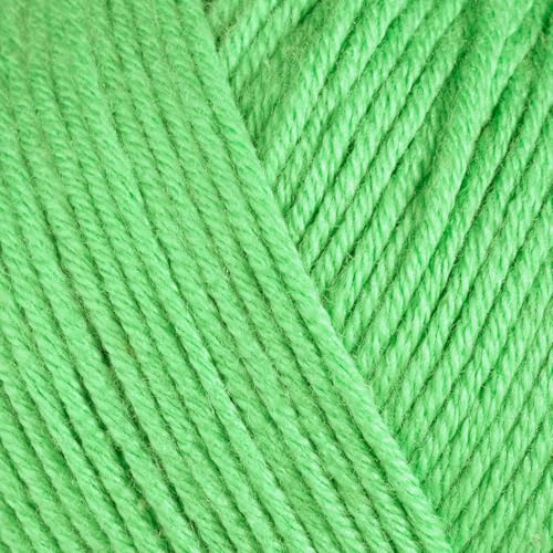 Image of Baby Cotton Blend Yarn - Soft Sport Weight Yarn for Crochet & Amigurumi - 50g /180yds - 60% Cotton 40% Acrylic - Ideal for Baby & Knitting Proj.(Fresh Green, 1 Ball)