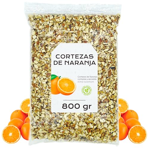 Imagen de Cortezas de Naranja 800g Cascaras de Naranja para Infusion o Te Antioxidante Ideal para Reposteria A Granel