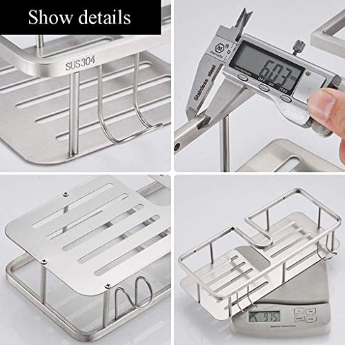 Erddcbb Bathroom Shelves, Shower Caddy Bathroom Wall Mount Shelf Organizer Storage Stainless Steel Rustproof #TOP4