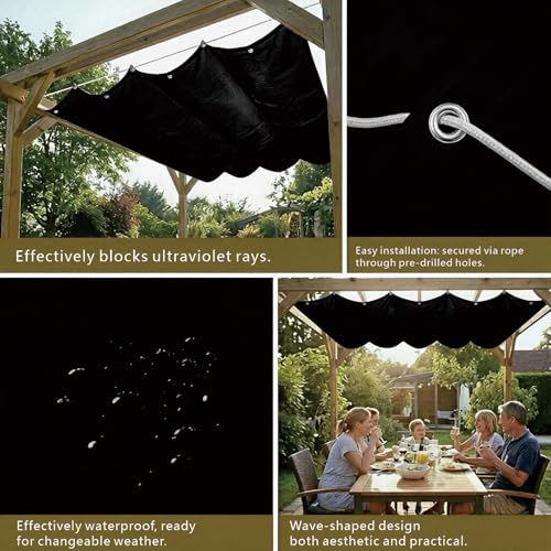 Voile ombrage rétractable contre la chaleur de terrasse