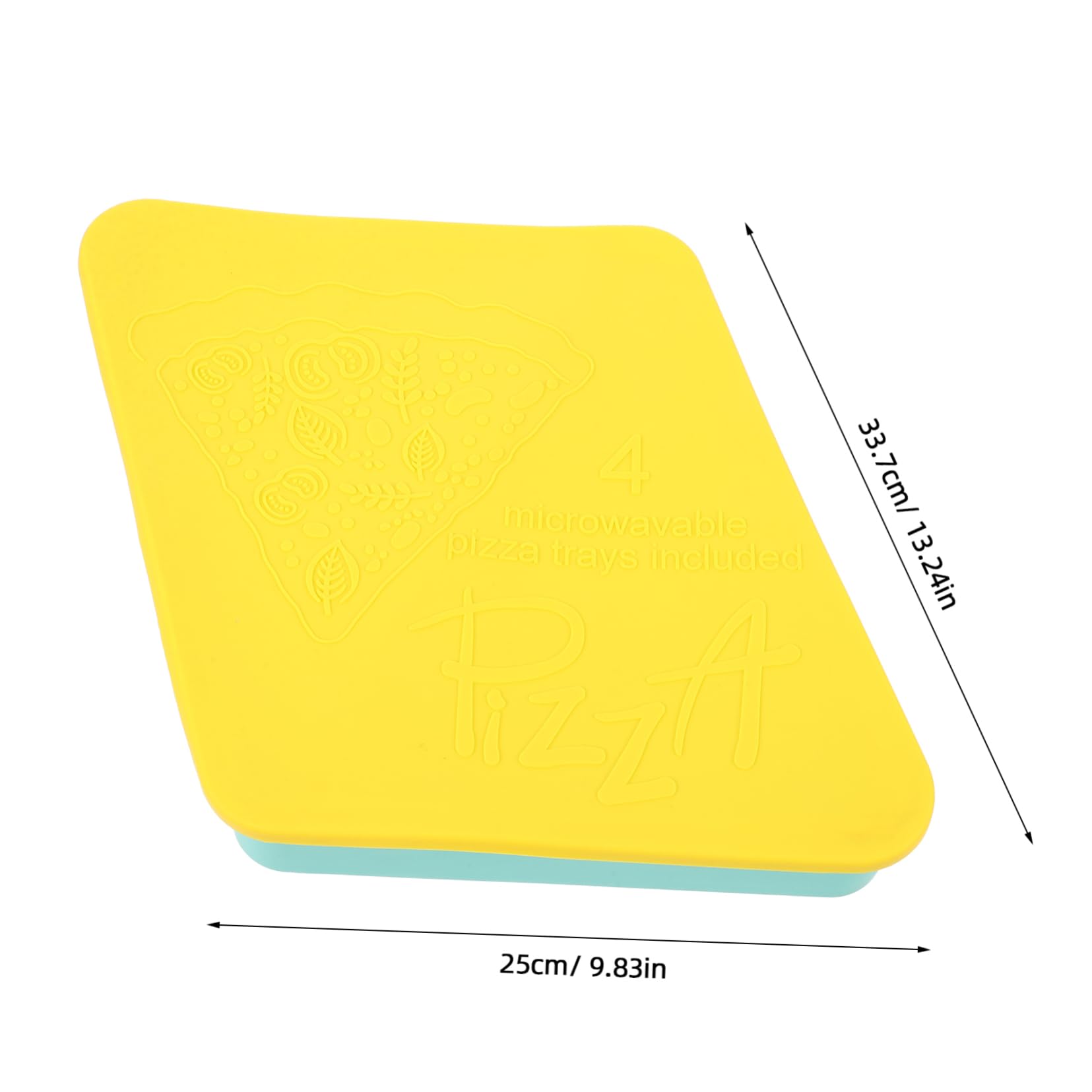 Veemoon Silicone Pizza Container Microwave Tray Reusable Pizza Pan Easy Clean Storage Box