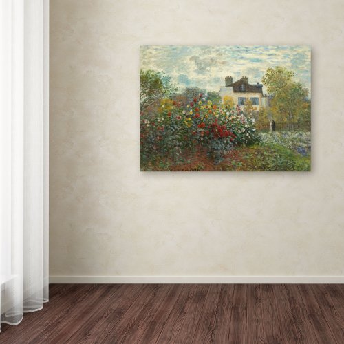 The Artist's Garden In Argenteuil Artwork By Claude Monet, 24 By 32-Inch Canvas Wall Art #TOP2