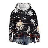 Sudaderas Mujer Sudadera Gris Mujer Ropa Mujer Otoño Invierno 2024 2024 Disfraz Catrina Mujer Sudadera Disfraz Animadora Ropa Sexy de Mujer para Sexo Sudadera Negra Mujer Negro XL
