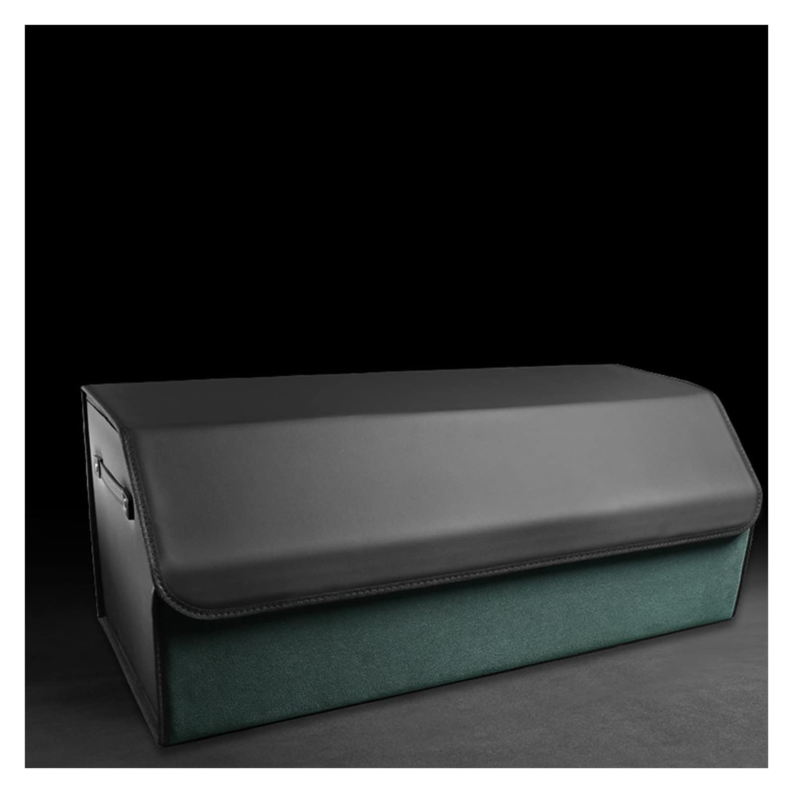 Dfrywdgsey Green Pu Leather Car Trunk Organizer(Green)