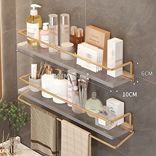 Étagère d'angle murale flottante pour optimiser le rangement du bain - 3
