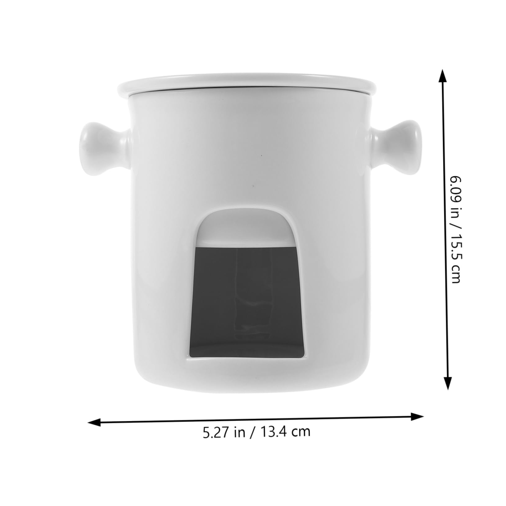 GLEAVI Ceramic Chocolate Melting Pot Multifunctional Fondue Warmer for Cheese Butter Decorative and Portable Design for Home Parties and Restaurants Heat Resistant and Easy to Clean