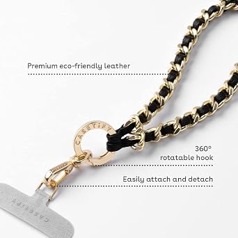 CASETiFY Pebbled Wrist Strap - Black