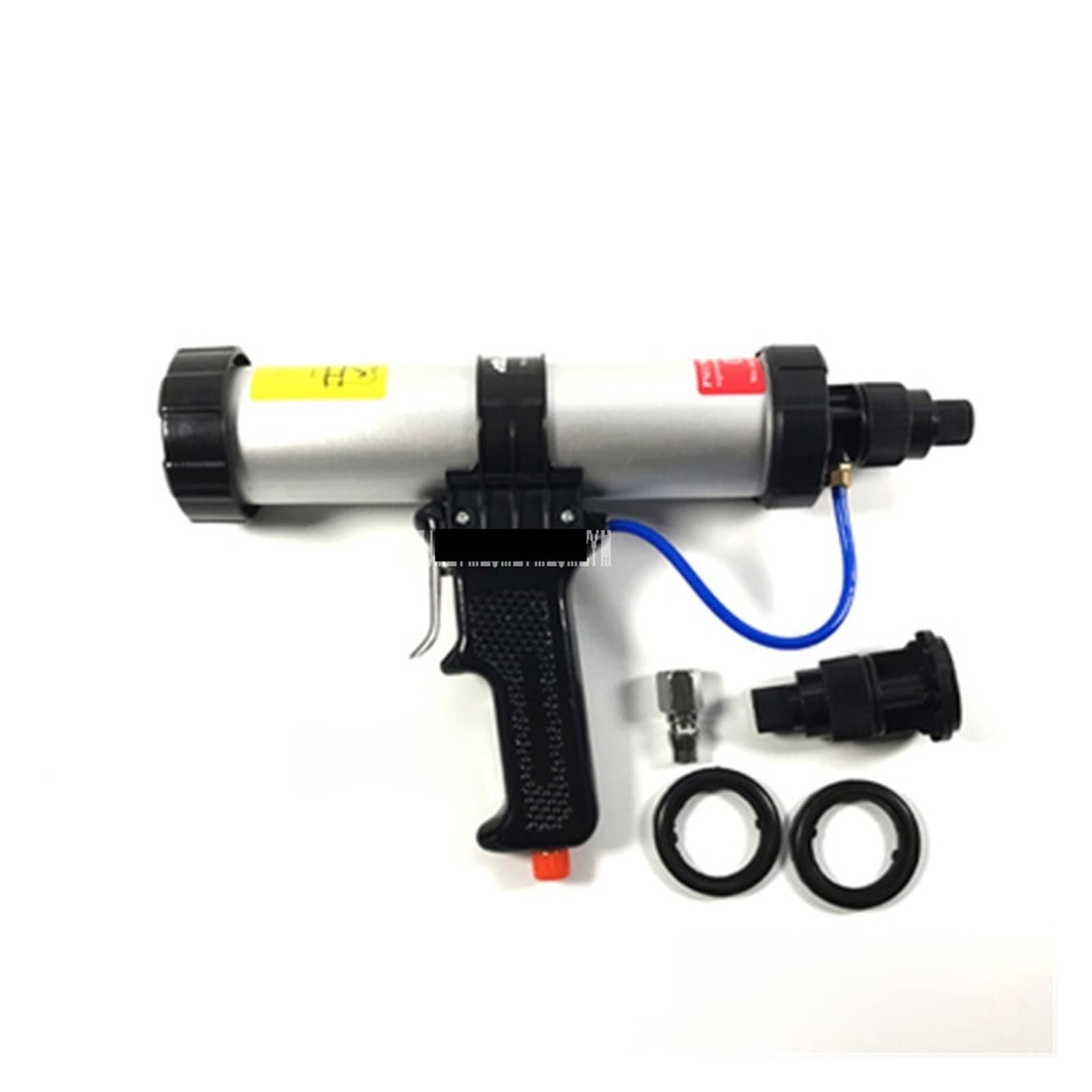 Pneumatyczny pistolet do klejenia z rurką 310ML, 21,5-22,5 cm, 6 barów, z 1 szybkim interfejsem, 1 zaworem sterującym, 2 pierścieniami uszczelniającymi Do samodzielnego montażu